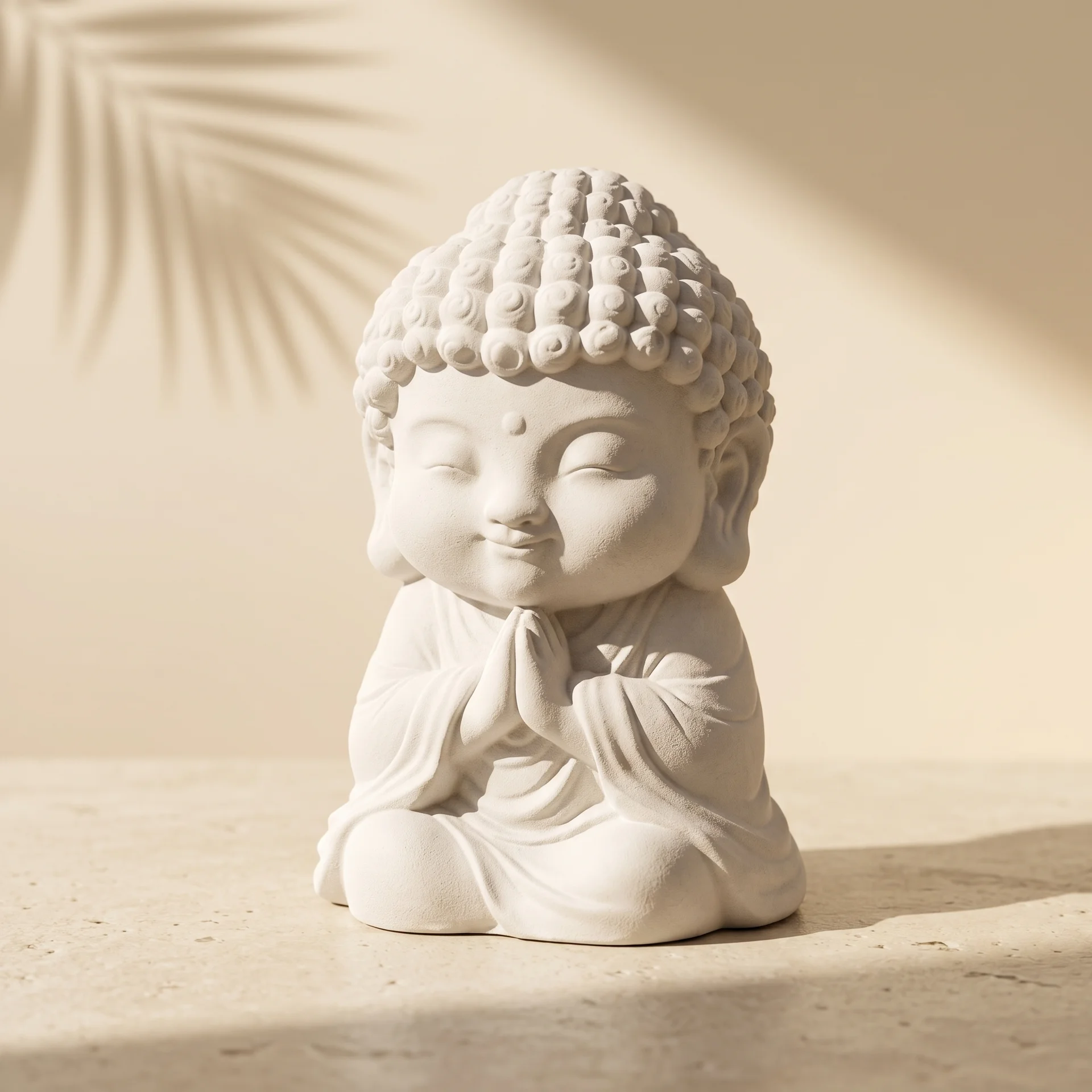 Buda bebe meditando de frente